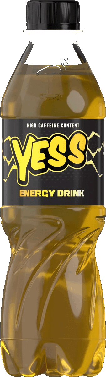 YESS Energy Drink Original bottle.